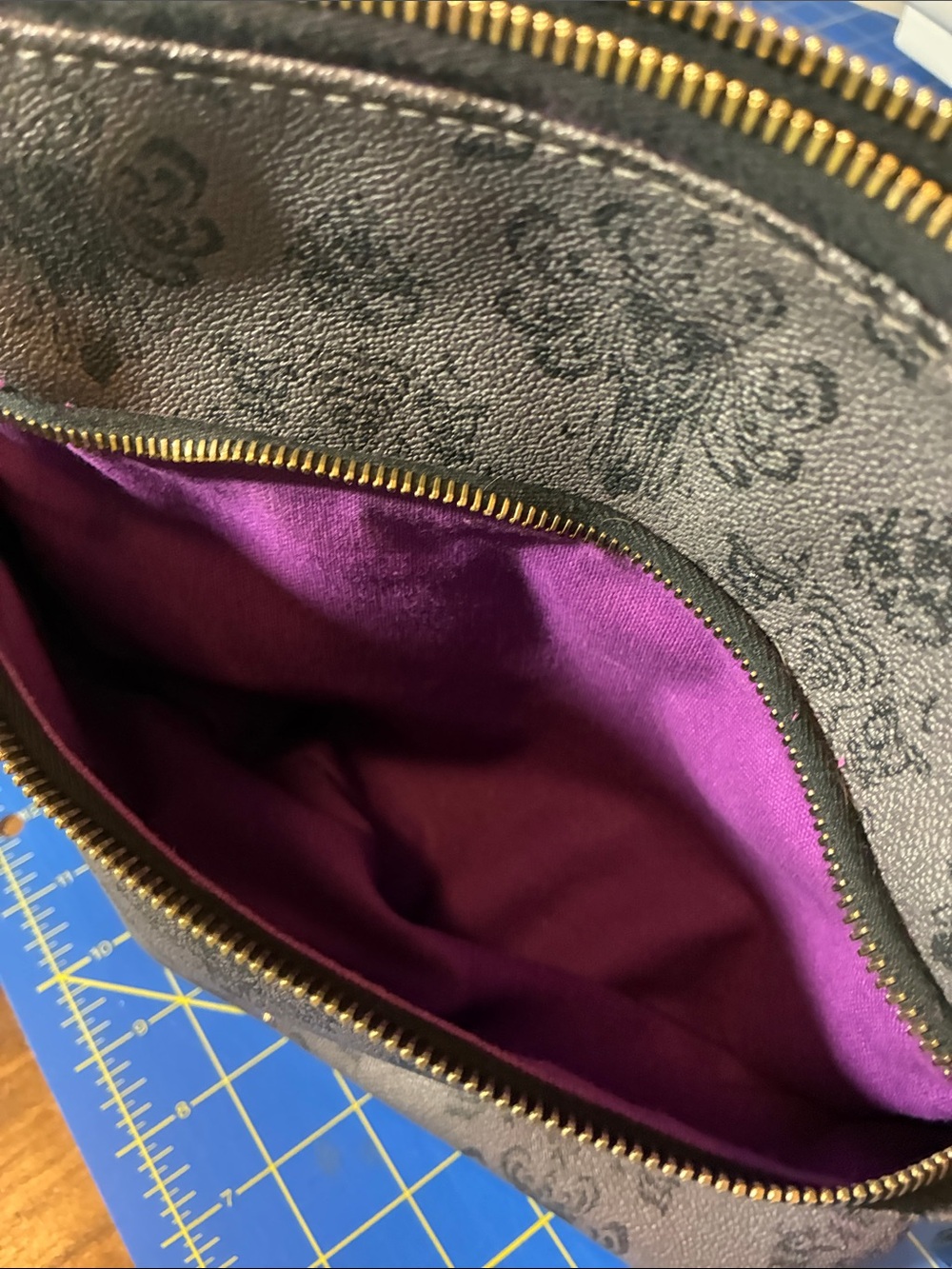 Dooney & Bourke Black Haunted Mansion Patterned Crossbody with Gold Hardware - Picture 8 of 8
